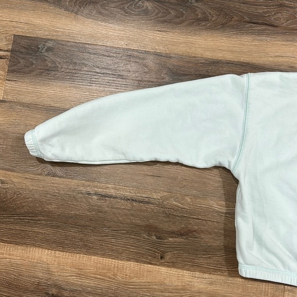 teddy fresh classic fleece cut off crewneck, size S. Pale green - Picture 11 of 15